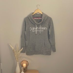 Calvin Klein Heather Gray Cowl Neck Sweatshirt